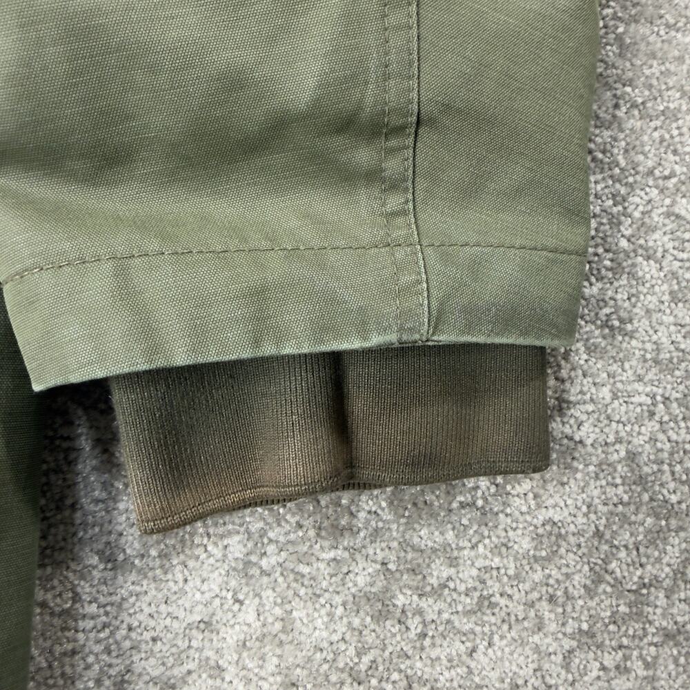 JCrew Perfect Winter Parka Olive Quilted Lined Faux Fur Hood Coat‎ Womens *L - Picture 9 of 13